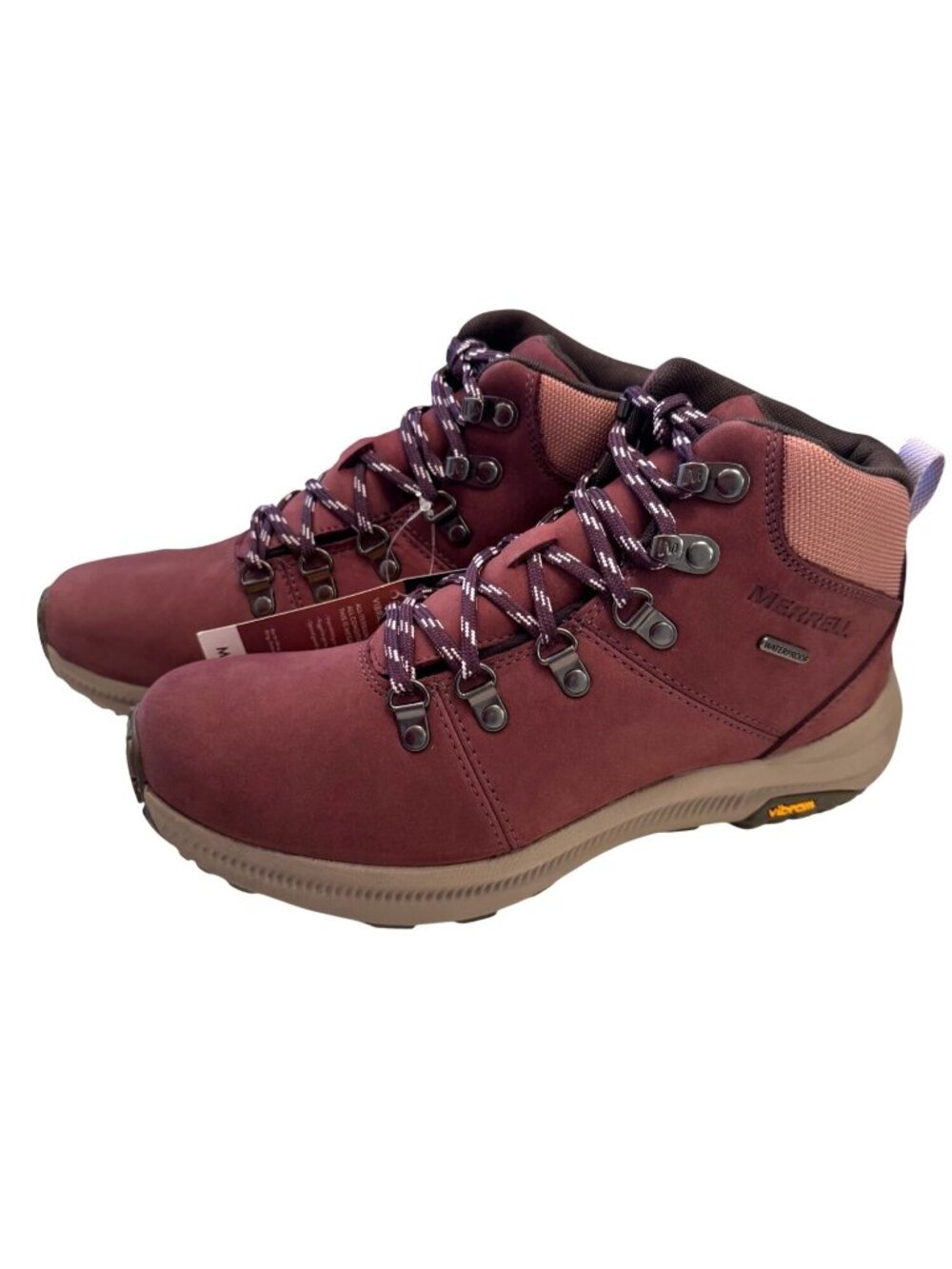 Merrell Ontario 2 Mid Size 8 Women's Burdundy Hiking Boots NWB EU38.5